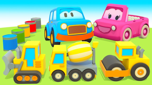 Funny Car Cartoon - Christmas Tree & Car Cartoons For Babies